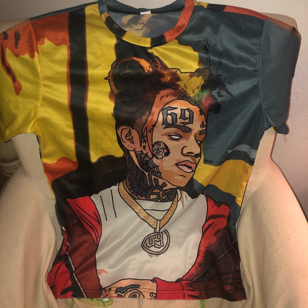 Tekashi 6ix9ine Tekashi 69 Mens Shirt Large RARE